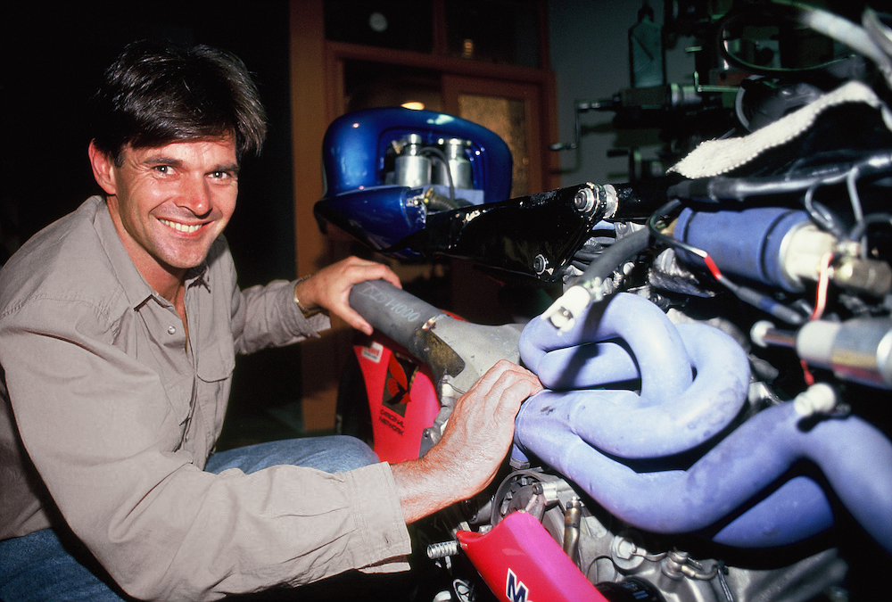 John Britten with his V-1000