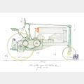 Sketch of John Deere Tractor by Engineer Theo Brown